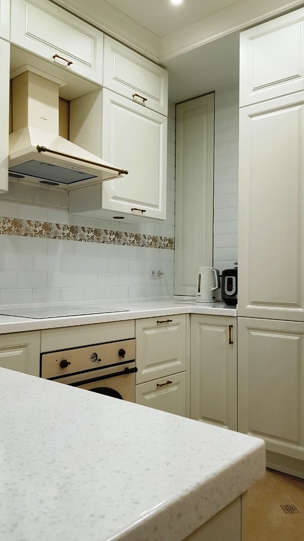 Белый кухонный гарнитур-Кухня МДФ в ПВХ «Модель 531»-фото6