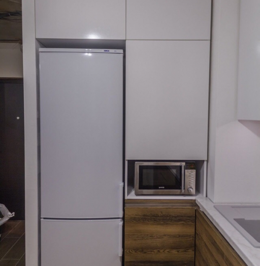 Белый кухонный гарнитур-Кухня из пластика «Модель 422»-фото5